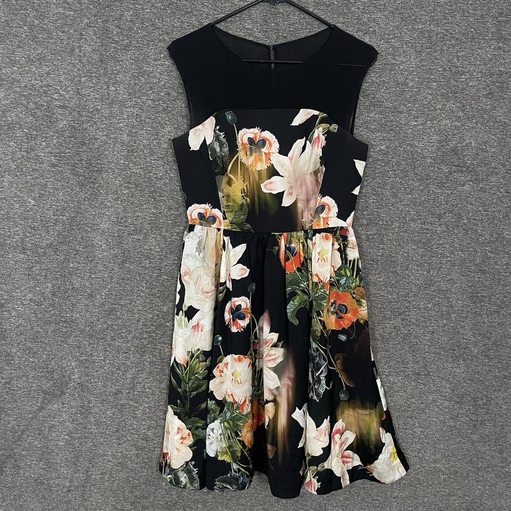 Ted Baker Ted Baker Cameela Opulent Bloom Full Skirt Floral AOP Size‎ 2